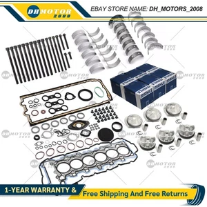 Engine Overhaul Pistons Seals Kit 11:1 For BMW 325i 525i Z4 E89 E90 E60 N52 2.5L - Picture 1 of 7