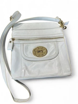 Bolso Bandolera Bolso de Hombro Emma Fox Blanco/Marfil/Crema Cuero Guijarro Foto 1 de 4