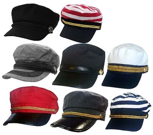 Sailor Captain Hat Yacht Boat Dress Party Costume Cap Hat - Picture 1 of 10