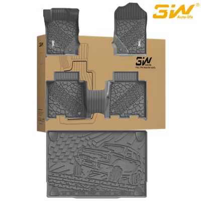 For Ford Bronco 2021-2024 TPE Floor Mats & Cargo Liner - Heavy Duty  4 door only - Image 1 of 4