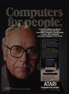Computadora Atari 800 1981 - Robert Ludlow Bourne Identity - anuncio de colección - Imagen 1 de 1