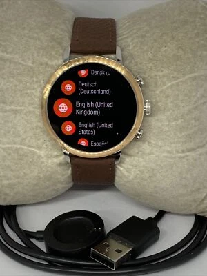 Fossil Gen 4 Authentic Digital Dial Smart Watch Custom Band FTW6016 CR190 - Image 1 of 4