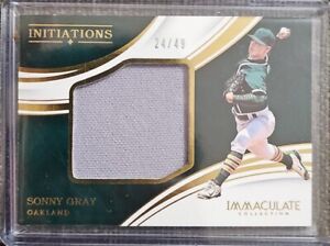 2016 IMMACULATE SONNY GRAY INITIATIONS GAME USED 24/49 Oakland