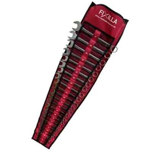 Combination Spanner 6-32mm Open Ring Wrench Set Roll Metric Drop Forged 25PC - Picture 1 of 2