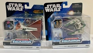 STAR WARS MICRO GALAXY SQUADRON LOT Ginivex Fighter #11 Jedi Fighter #32 NEW - Picture 1 of 2
