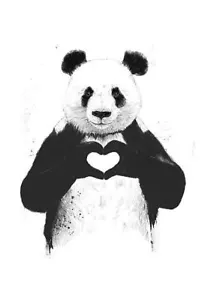 Stampa artistica All You Need Is Love Balazs Solti Wildlife 13x19 - Foto 1 di 1
