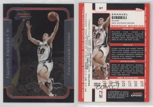 2003-04 Bowman Chrome Manu Ginobili Emanuel Ginobili #87 HOF