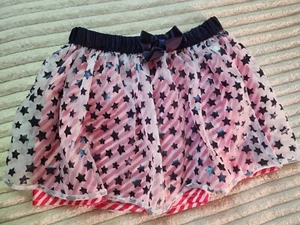 Size 4T Patriotic Skirt Girls Clothing Red White Blue July 4th Independence Day - Picture 1 of 4