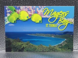 St. Thomas Magens Bay Virgin Islands Sea Travel Tourism Topographical Postcard - Picture 1 of 2
