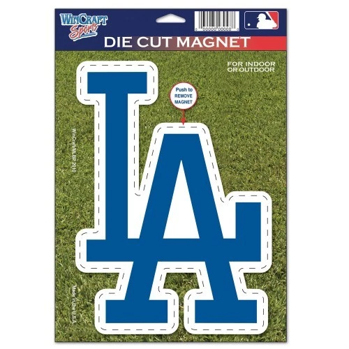 LOS ANGELES DODGERS VINYL DIE-CUT LOGO MAGNET 6"X9" HEAVY DUTY HIGH QUALITY  - Image 1 of 1