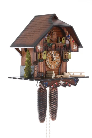 German Cuckoo Clock 8-day-movement Chalet-Style 30cm by Hekas Cover