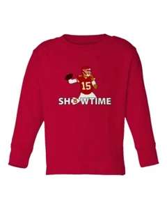 Patrick Mahomes MVP Kansas City Chiefs Showtime Toddler Long Sleeve T-shirt - Picture 1 of 3