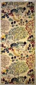 Rugstc 2x6 Senneh Chobi Ziegler White Runner Rug,Natural dye, Hand-Knotted,Wool - Picture 1 of 5