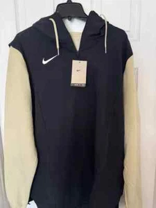 Nike Men's Team On-Field Lightweight Player Hooded Jacket Black/Gold DJ5112-010 - Picture 1 of 8