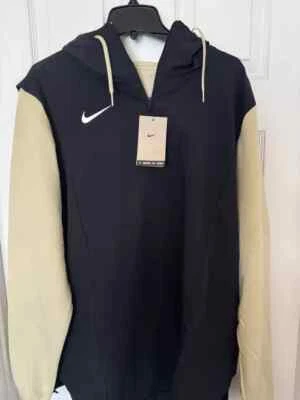 Chaqueta ligera con capucha para jugador Nike Team On-Field negra/dorada DJ5112-010 para hombre Foto 1 de 4
