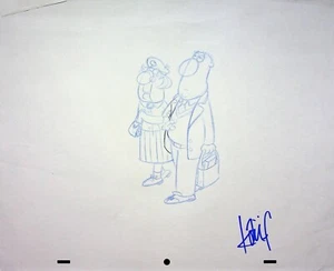 BOB & MARGARET Producción FIRMADO TODD KAUFFMAN Modelo de Personaje Diseño Lápiz #BM - Imagen 1 de 2