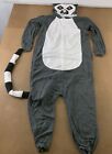Silver Lilly Unisex Adult Size XL Gray Plush One Piece Lemur Cosplay Costume NWT