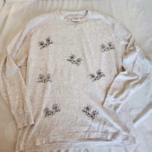Vintage 1980’s Puffy Paint Shirt Womens Large “Sunbelt Sportswear” cats - Picture 1 of 9