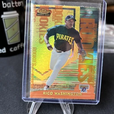 2000 Topps Finest Rico Washington Gold Refractor RC /100 Excellent Condition - Image 1 of 4
