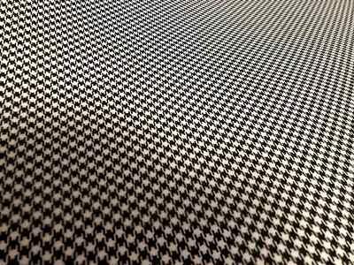 PORSCHE "Pepita" Sitzstoff Auto Polster SCHWARZ/WEISS Hahnentritt BMW -Schaumstoff - Bild 1 von 4