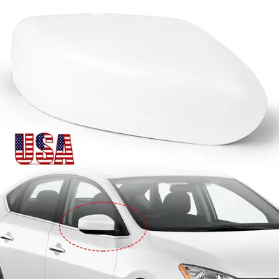 Белая крышка на правостороннее зеркало для седана Nissan Altima 2013-2018 годов выпуска 2014 2015 16 - Изображение 1 из 4