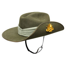 COMMANDO Australian Slouch Hat with 7 pleat Puggaree and Vietnam Era Badge