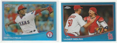 2013 TOPPS CHROME REFRACTOR BLACK BLUE UPICK MOLINA SANDOVAL GROSSMAN PROFAR RC - Image 1 of 4