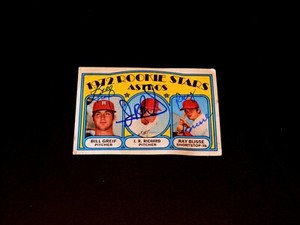 J.R. Richard 1972 Topps #101 Autographed by all Astros Rookie Greif Busse RC