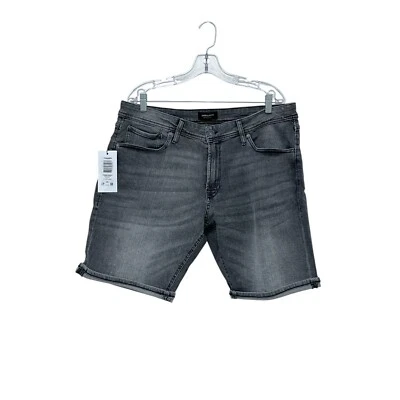 Pantalones Cortos de Jean Jack Jones Puño Enrollado Para Hombre Talla 2XL Gris Denim 5 Bolsillos Nuevos con Etiquetas Foto 1 de 4