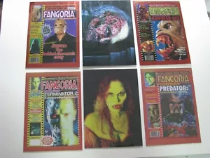 Fangoria Complete Chromium 6 Card Insert Chase Card Set 1C-6C Comic Image 1992 - Picture 1 of 2