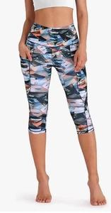 2X-Large Women's High Waisted Yoga Capris with Pockets, Tummy Control Capri - Picture 1 of 4
