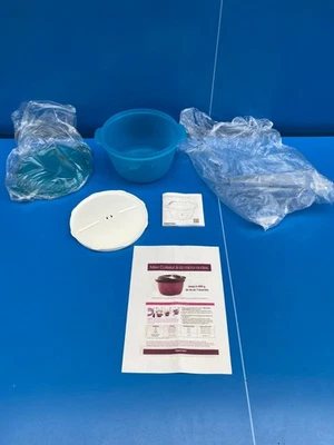 Maxi Cuiseur à Riz Micro-Ondes 3 L Tupperware Bleu + livret mode d'emploi Neuf - Photo 1/4