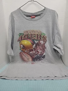 Camisa DE COLECCIÓN San Francisco 49ers Adulto Talla XL Gris Gráfico Camiseta Para Hombres Años 90 Usada en Excelente Condición - Imagen 1 de 14