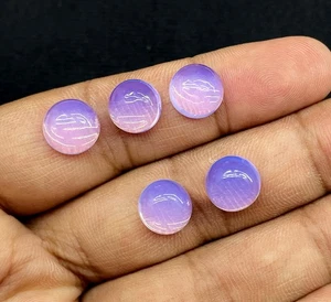 Lavender Quartz Smooth Round Cabochon, Loose Gemstone, 10x10 MM 3 Pieces 12Ct. - Picture 1 of 5