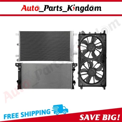 Electric Radiator Condenser Cooling Fan Kit For 2017-2019 Ford Expedition F-150 Foto 1 de 4