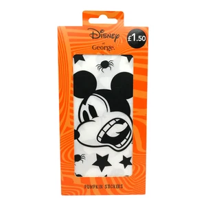 Halloween Pumpkin Vinyl Stickers Lilo Stitch Mickey Set of 4 Decoration Crafts - Picture 1 of 4