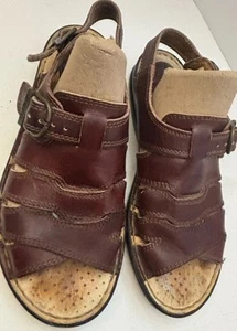 Born Damen Leder Sandalen Gr. 8 M/W braun Schnallen gepolstert Komfort B6261 - Bild 1 von 11