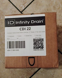 Infinity Drain CDI 22 Compact Clamp Down Gusseisen 2" Kehle NEU - Bild 1 von 2