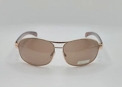 PERRY ELLIS Sunglasses PESUN074-1 Gold Frame Brown Lens 63-14-130mm - Image 1 of 4