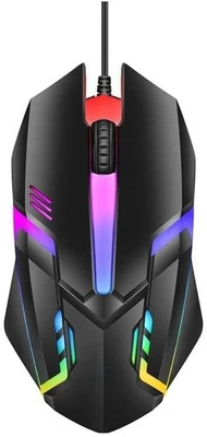 Wired Gaming Mouse RGB LED Backlight USB Wired 7200 DPI Gamer - Image 1 of 4