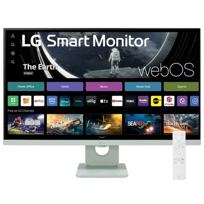 LG 27 Inch Full HD IPS Smart Monitor, WebOS and Built-in Speakers, Remote(Green) - Image 1 of 4