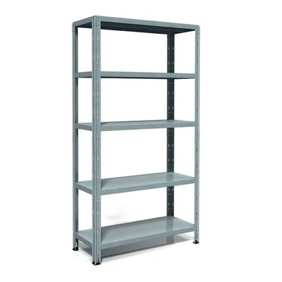 SCAFFALE METALLO AD INCASTRO ZINCATO MENSOLA 100X40 H 188 CUCINA GARAGE CASA - Immagine 1 di 4