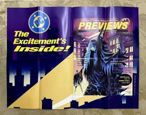 1993 JUNE PREVIEWS BATMAN PROMO POSTER (NM) KELLY JONES ART (SIZE: 27" x 22") * - Picture 1 of 3