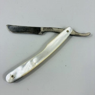 Faca de milho dobrável vintage bolso Henkel cabo de pérola Fremont O EUA 4" 5,5" aberta - Imagem 1 de 4