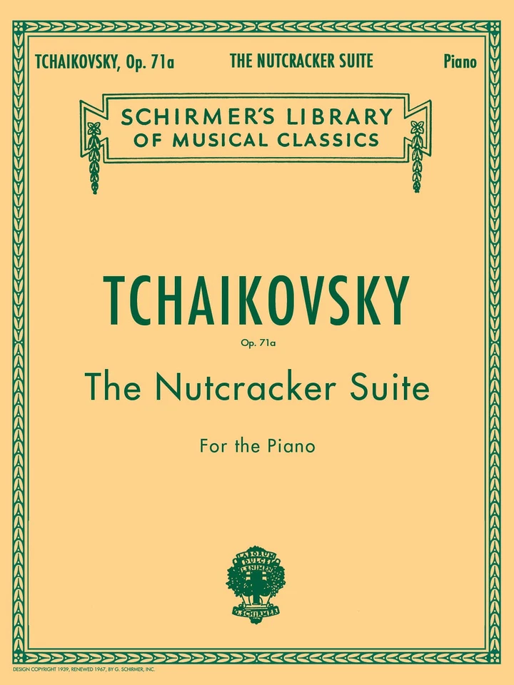 Tchaikovsky Nutcracker Suite Op 71a Piano Solo Sheet Music G Schirmer Book - Image 1 of 1
