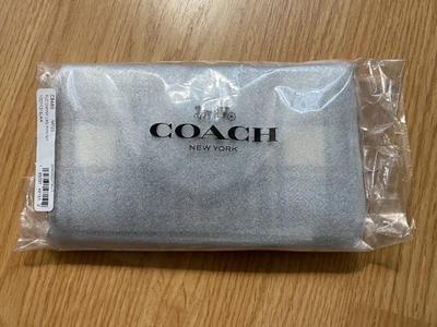 Carteira longa Coach New York C8680 feminina padrão xadrez - Nova em folha - Imagem 1 de 3