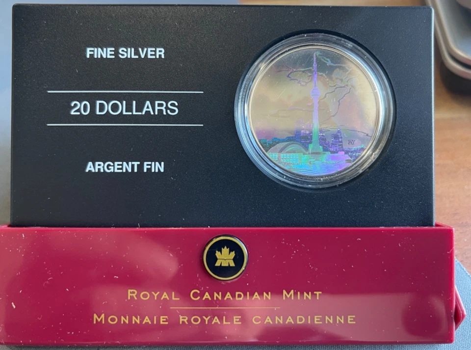 2006 Canada $20 Fine Silver Coin - Toronto CN Tower - Image 1 of 1