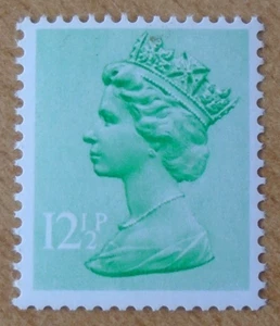 X898uy 12.5p Light Emerald T1 underprint phosphor omitted. MNH. Cat £75. - Picture 1 of 2