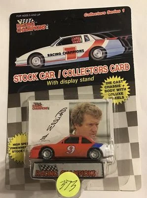 1989  #9 BILL ELLIOTT  SERIES 1 - PLASTIC TIRE -  ORANGE PAINT  #373             - Image 1 of 2