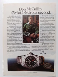 1978 Rolex watch datejust Print Ad explorer Don McCullin - Picture 1 of 1